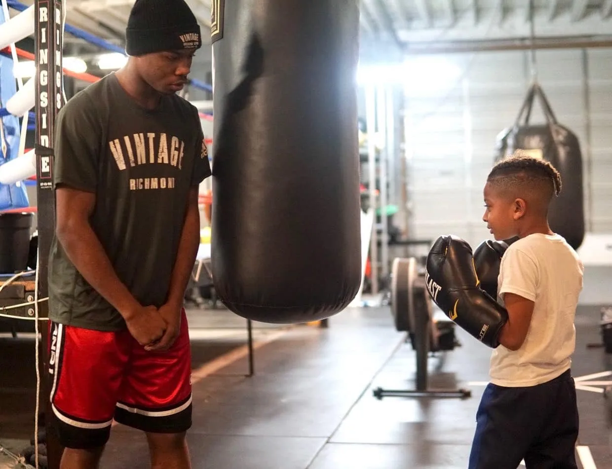 Members warming up before a boxing class