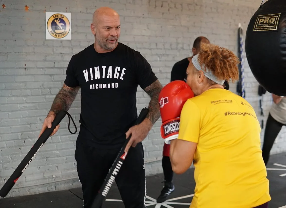 Group of Vintage Boxing Gym members after class