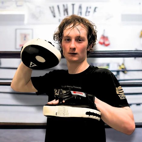 Coach Erik Logsdon, Homegrown Vintage Coach at Vintage Boxing Gym